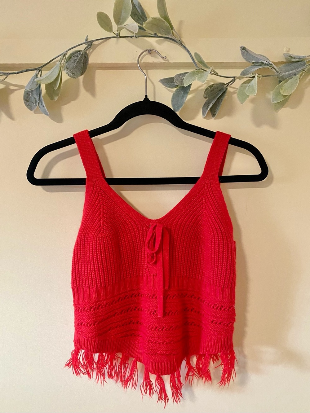 Crochet Red Tank